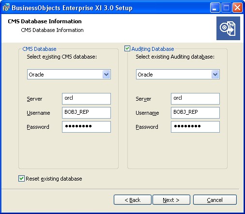 Bobj Installation 10 Database