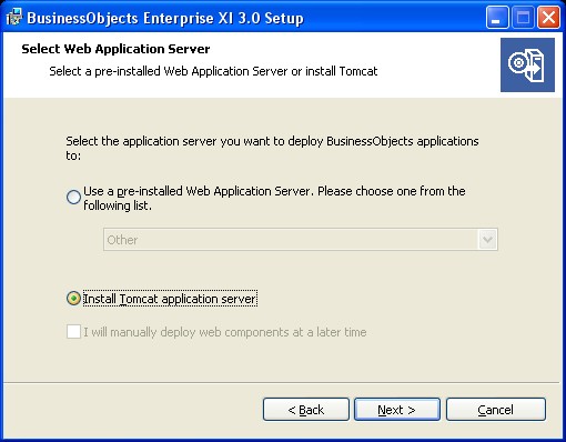 Bobj Installation 11 Web Application Server