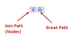 Contol Bar Join Break Path Inkscape