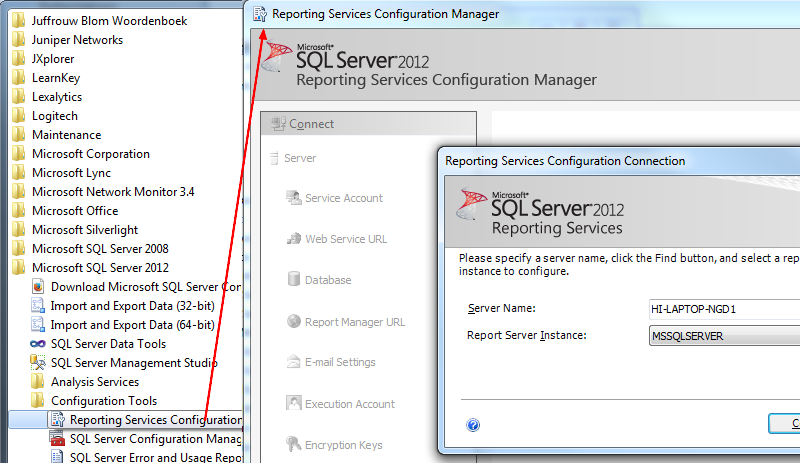 Ssrs Report Services Configuration