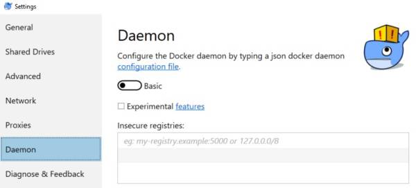 Docker Daemon Settings