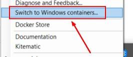 Docker For Windows Switch Container Type