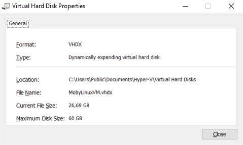 Docker Moby Disk