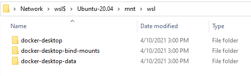 Docker Wsl Distro Folders File Explorer
