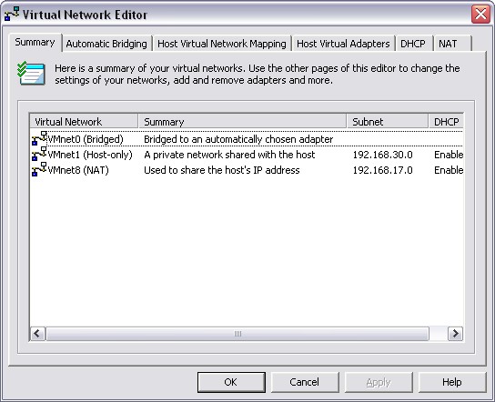 Vmware Virtual Network Editor