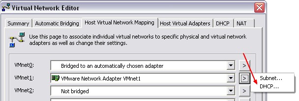 Vmware Virtual Network Editor Host Virtual