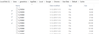 Chrome Cache Windows File System