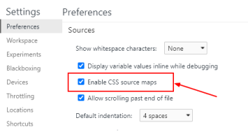 Chrome Enable Source Map