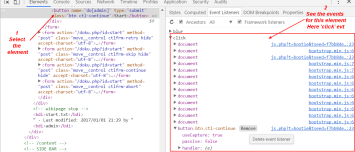 Devtool Chrome Event Listener