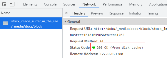 Chrome Devtool Status 200 From Disk Cache