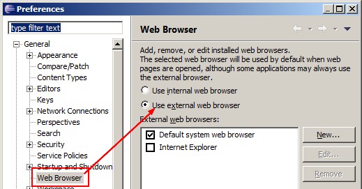 Eclipse Web Browser