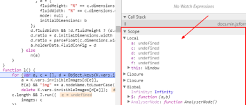 Chrome Dev Tool Source Debugger Scope