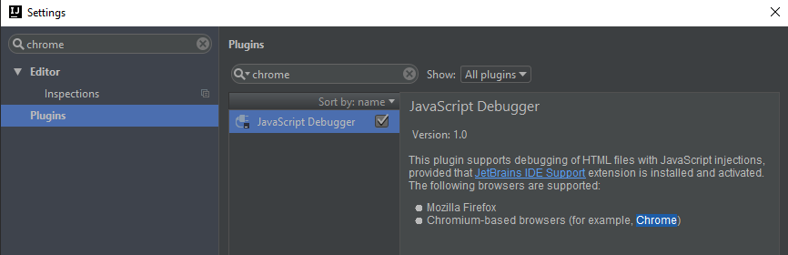 Idea Plugin Javascript Debugger