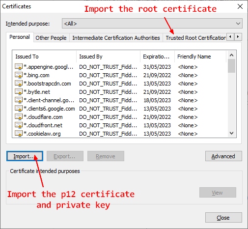 Chrome Import Client Certificate Ca Certificate