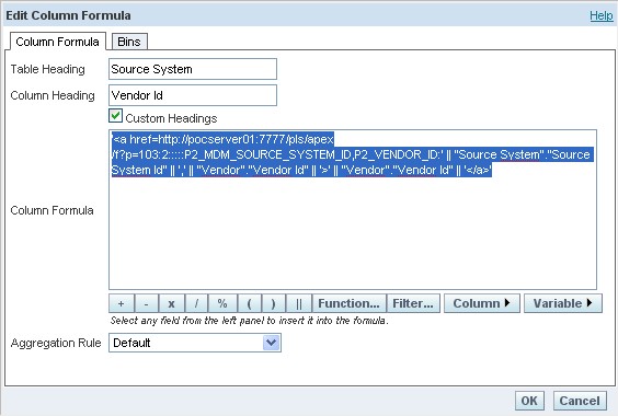 Obiee Column Formula Html A